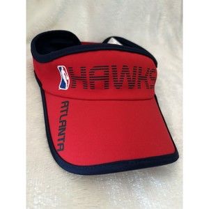 Atlanta Hawks Visor Adjustable Adidas  Red NBA Adult Women Men Dri Fit Spandex
